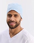 Медицинская классическая  шапочка на завязках лазурная (Elitе Stretch) 4