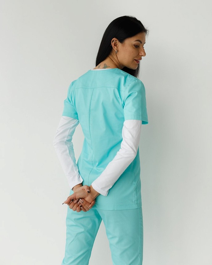Комплект: костюм медичний жіночий Топаз + лонгслів медичний жіночий #2 3