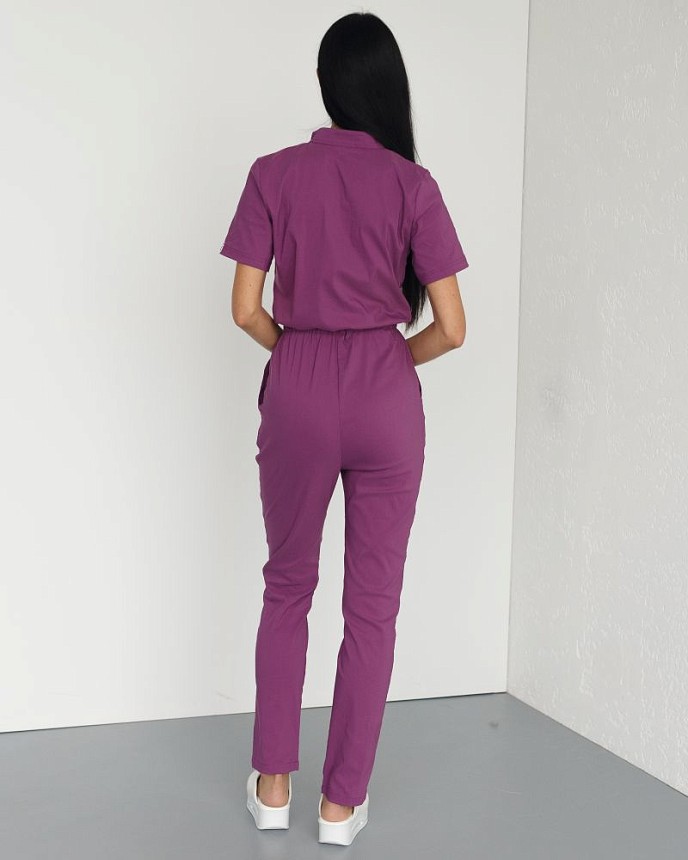 Медицинский комбинезон женский Даллас светло-фиолетовый 2