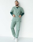 Комплект: медичний костюм чоловічий Граніт + медичний лонгслів чоловічий #1 6