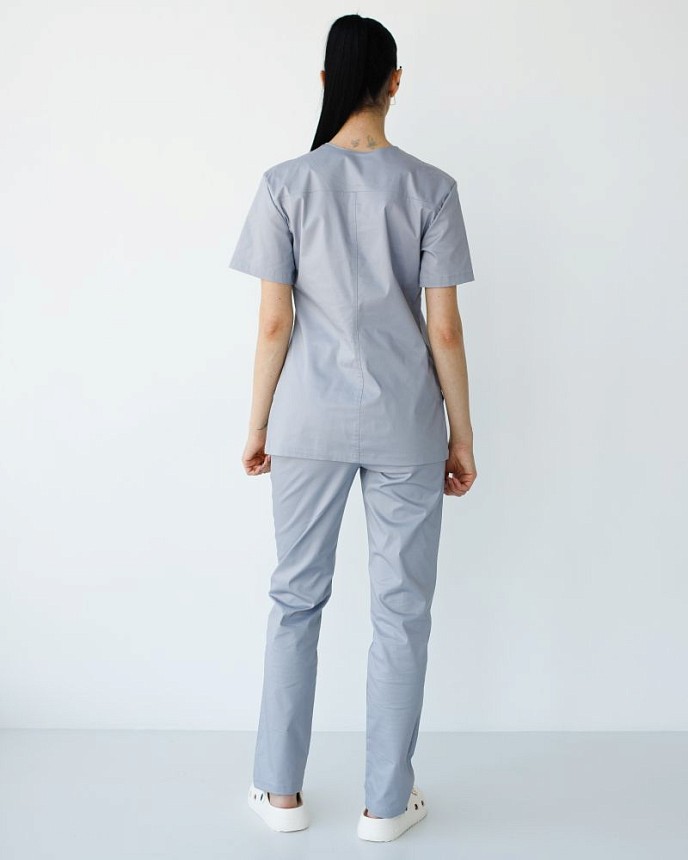Медицинский костюм женский Топаз серый NEW 2
