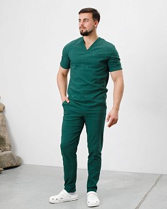 Медичний костюм чоловічий Марсель зелений