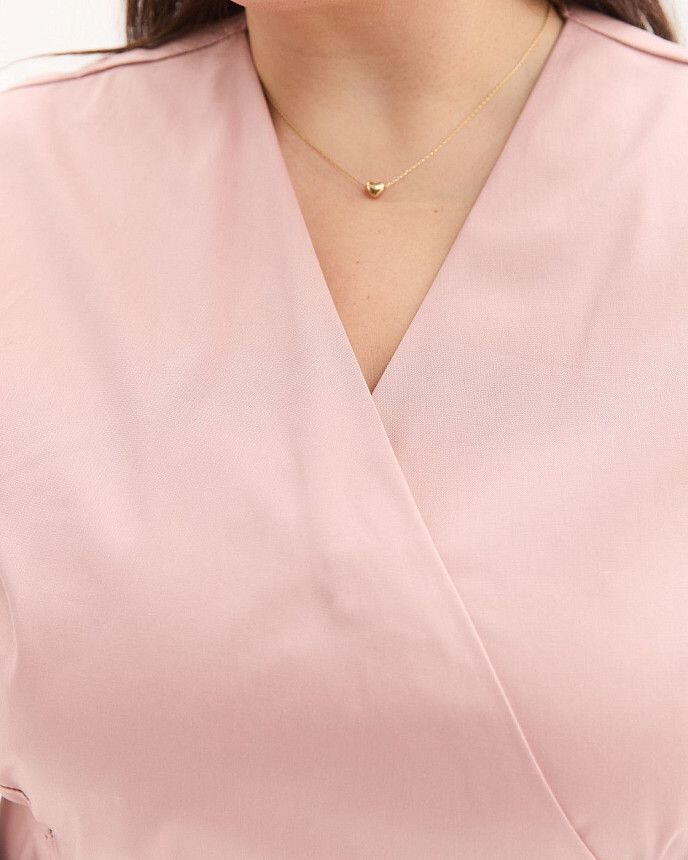 Медицинская рубашка женская Киото светло-лиловая +SIZE 4