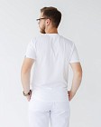 Медична футболка чоловіча біла 3