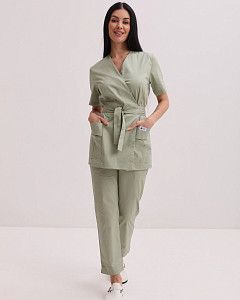 Медичний костюм жіночий Кіото фісташковий