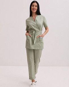 Медичний костюм жіночий Кіото фісташковий