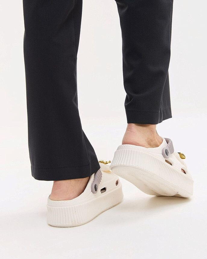 Медичні жіночі крокси на платформі Eva мокко with decor (уцінка/брак) 4