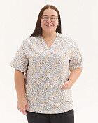 Медицинская рубашка женская Аризона принт CatDog +SIZE