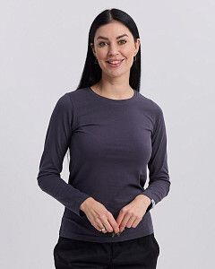 Медичний лонгслів жіночий темно-сірий