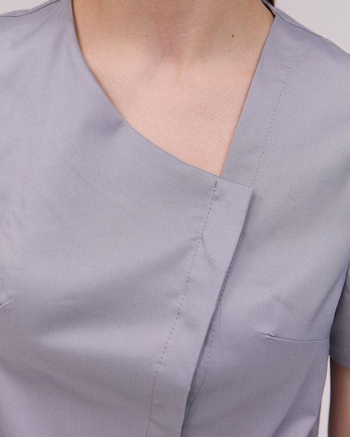 Медицинский костюм женский Вирджиния серый 4