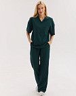 Медицинский костюм женский Чикаго темно-зеленый