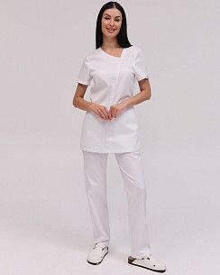Медицинский костюм женский Вирджиния белый