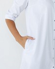Медичний халат жіночий Манхеттен білий-сірий 7