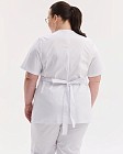 Медицинская рубашка женская Киото белая  +SIZE 3