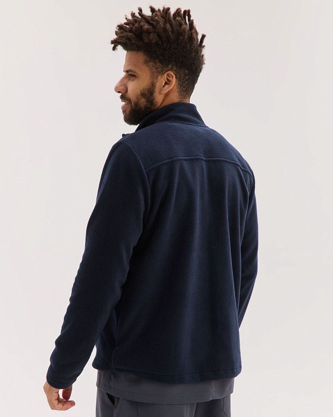 Медична кофта чоловіча флісова Фінляндія темно-синя 4