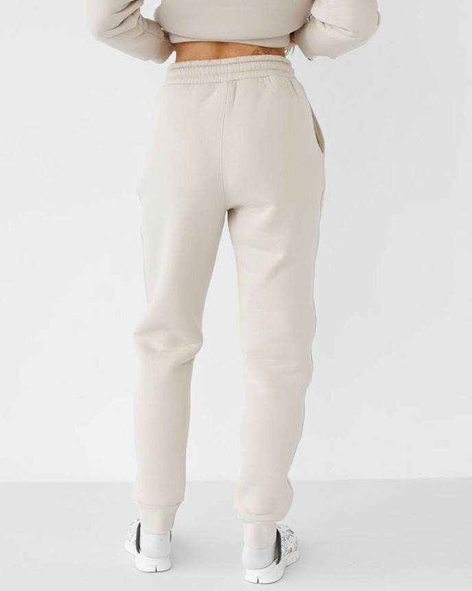Медицинские женские утепленные брюки Онтарио светло-бежевые 2