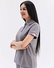 Медицинское поло женское светло-серое NEW 2