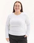 Медичний лонгслів жіночий білий +SIZE