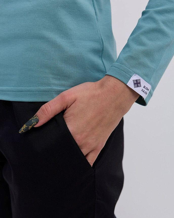 Медицинский лонгслив женский нефритовый 5