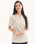 Медицинская рубашка женская Топаз принт Sun NEW