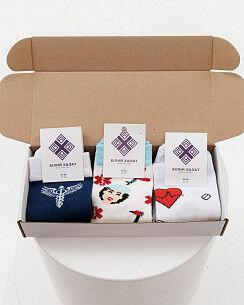 Набір чоловічих шкарпеток медичних "Universal Medical Box" - 3 пари