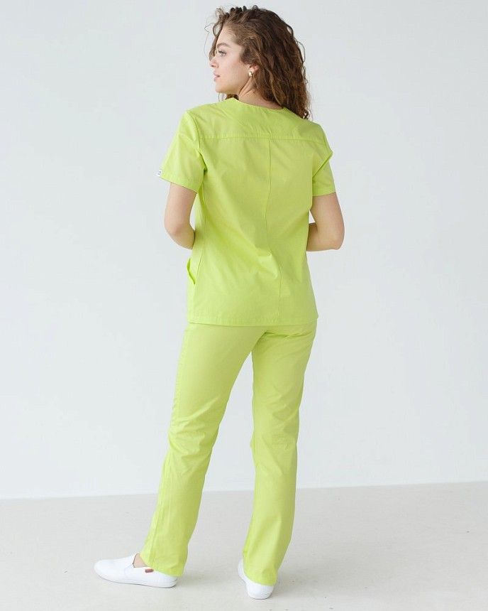 Медична сорочка жіноча Топаз лайм 2