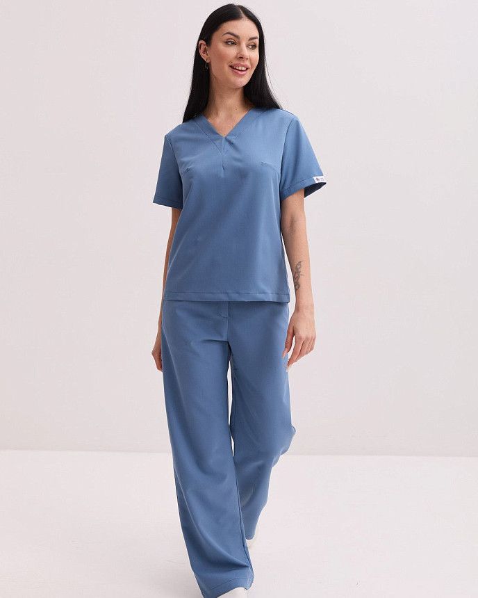 Медицинский костюм женский Саванна дымчато-голубой 2