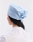 Медицинская классическая  шапочка на завязках лазурная (Elitе Stretch) 3