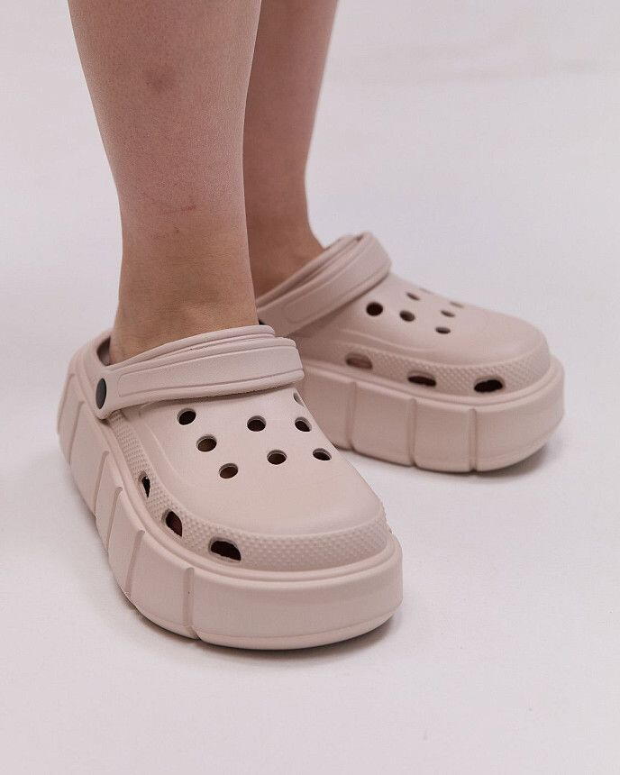 Медицинские женские клоги PS бежевые 3