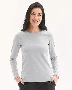 Медичний лонгслів жіночий сірий