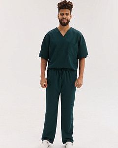 Медичний костюм чоловічий Чикаго темно-зелений