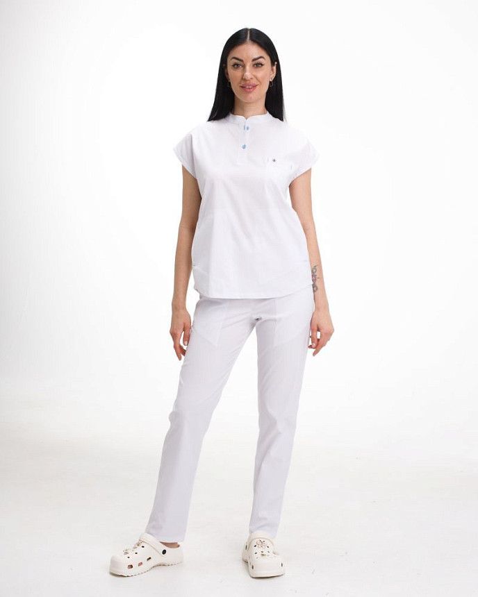 Медичний костюм жіночий Сідней білий (уцінка/брак)