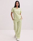 Медицинский костюм женский Саванна лайм