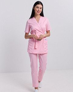 Медицинский костюм женский Киото светло-розовый