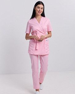 Медицинский костюм женский Киото светло-розовый