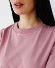 Медицинская базовая футболка женская пепельно-розовая 6