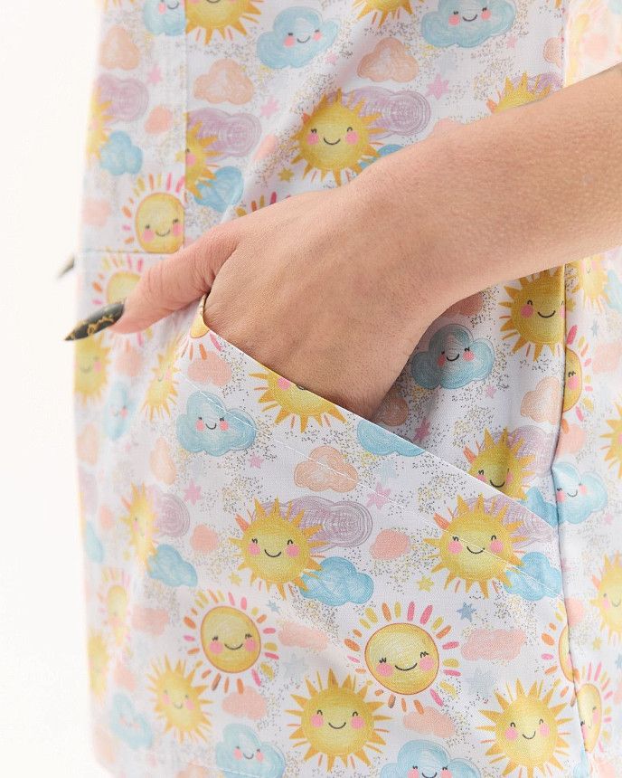 Медична сорочка жіноча Топаз принт Sun NEW 4