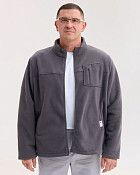 Медична кофта чоловіча флісова Фінляндія темно-сіра +SIZE