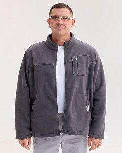 Медична кофта чоловіча флісова Фінляндія темно-сіра +SIZE