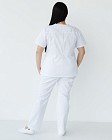 Медицинский костюм женский Топаз белый +SIZE 2