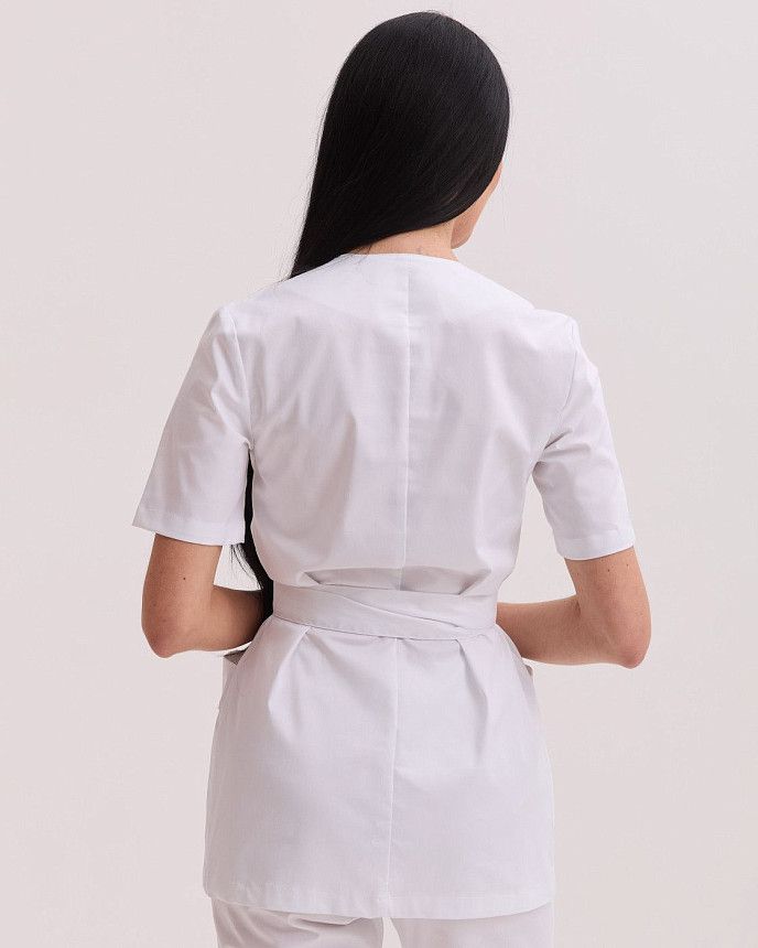 Медичний костюм жіночий Кіото білий 3