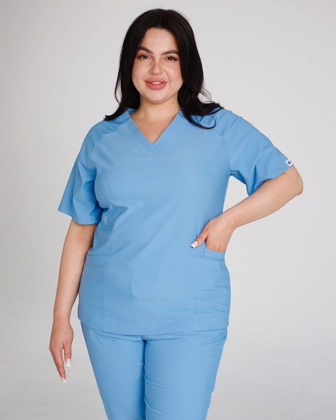 Медичний костюм жіночий Аризона блакитний 3
