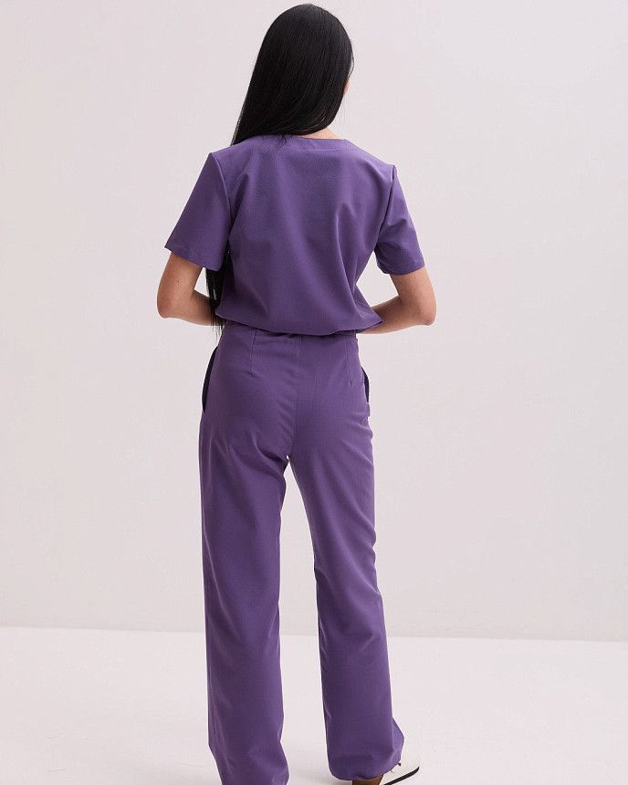 Медицинский костюм женский Саванна сиреневый 3