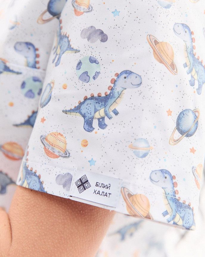 Медицинская рубашка женская Топаз принт Dino NEW 4