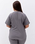 Медицинский костюм женский Аризона серый +SIZE 3