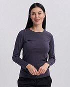 Медицинский лонгслив женский темно-серый