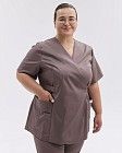 Медичний костюм жіночий Кіото какао +SIZE 4