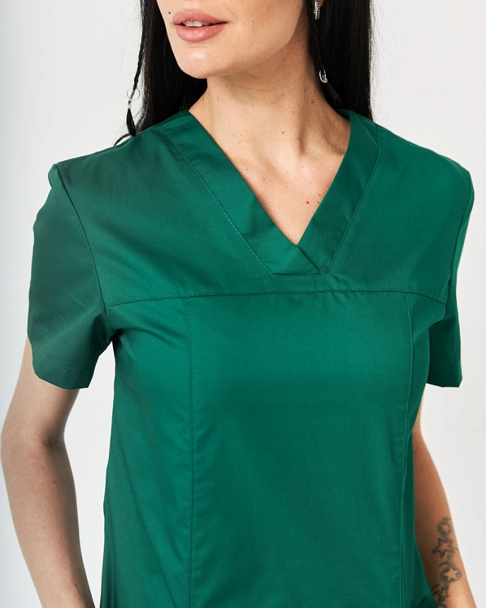 Медичний костюм жіночий Топаз зелений 4