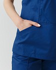Медицинская рубашка женская Топаз синяя 4