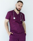 Медицинский костюм мужской Милан фиолетовый 10